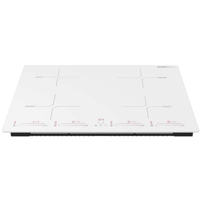 Варочная панель HOMSair HIC64SWH, индукционная, 4 конфорки, сенсор, белый