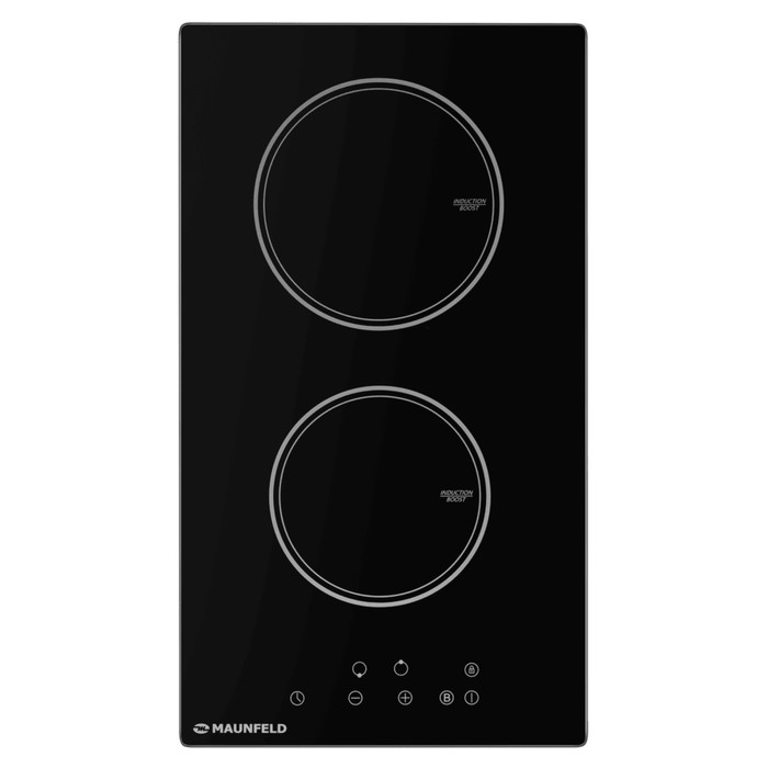 Варочная панель MAUNFELD AVI292BK, индукционная, 2 конфорки, сенсор, чёрный