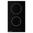 Варочная панель MAUNFELD AVI292BK, индукционная, 2 конфорки, сенсор, чёрный 9792224