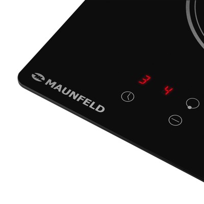 Варочная панель MAUNFELD AVI292BK, индукционная, 2 конфорки, сенсор, чёрный