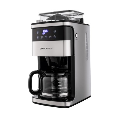 Кофеварка MAUNFELD MF-723S, капельная, 1050 Вт, 1.5 л, нержавеющая сталь