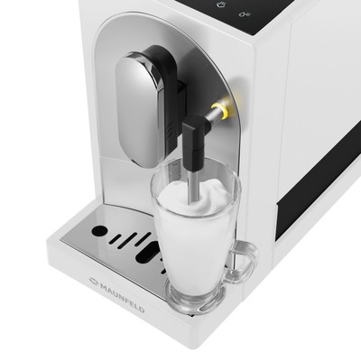 Кофемашина MAUNFELD MF-A7021WH, капельная, 1470 Вт, 1.1 л, белый