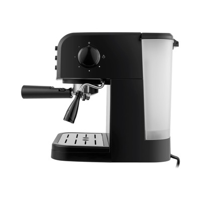 Кофеварка MAUNFELD MF-734BK, рожковая, 850 Вт, 1.5 л, серая