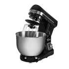 Миксер MAUNFELD MF-431BK, планетарный, 1000 Вт, 5 л, 6 скоростей, чёрный - фото 51340938