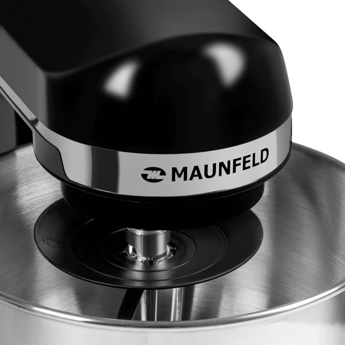 Миксер MAUNFELD MF-431BK, планетарный, 1000 Вт, 5 л, 6 скоростей, чёрный - фото 51340942