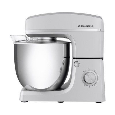 Миксер MAUNFELD MF-432S, 1500 Вт, 10 л, 6 скоростей, серебристый