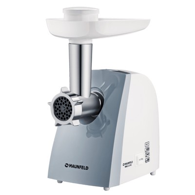 Мясорубка MAUNFELD MMG.231W, электрическая, 2000 Вт, ревер, 5 насадок, белый