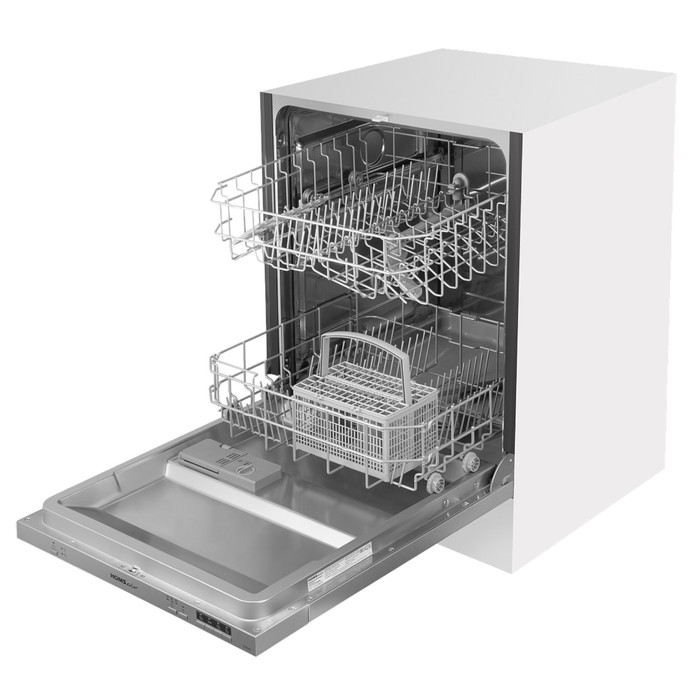 Посудомоечная машина HOMSair DW64E, класс А++, 12 комплектов, 4 программы