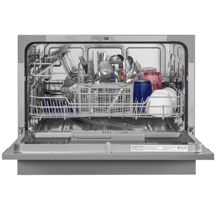 Посудомоечная машина MAUNFELD MLP-06DS, класс А++, 6 комплектов, 6 программ