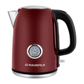 Чайник MAUNFELD MFK-624CH, металл, 1.7 л, 2200 Вт, вишневый