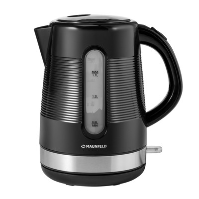 Чайник MAUNFELD MGK-631B, пластик, 1.7 л, 2200 Вт, чёрный