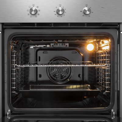 Шкаф духовой электрический MAUNFELD MEOC708PS, 70 л, чёрный