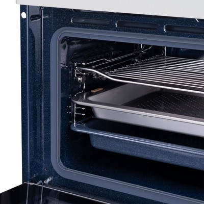 Шкаф духовой электрический с паром MAUNFELD MCMO5016STGW, 50 л, белый