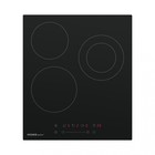 Электрическая варочная панель HOMSair HVY43DBK, 3 конфорки, чёрный - Фото 1