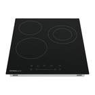 Электрическая варочная панель HOMSair HVY43DBK, 3 конфорки, чёрный - Фото 3
