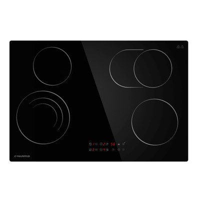 Электрическая варочная панель MAUNFELD CVCE774SMTBK, 5 конфорок, чёрный