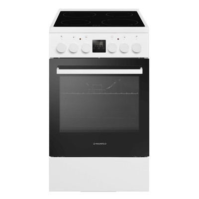 Электрическая плита MAUNFELD MEC55CW08D, стеклокерамическая, 4 конфорки, 60 л, белый