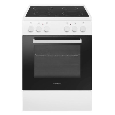Электрическая плита MAUNFELD MEC65CW07, стеклокерамическая, 4 конфорки, 60 л, белый