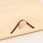 Шкатулка дерево под роспись сундучок "Тонкий лист" 11х8х6 см - фото 22320225