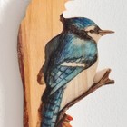 Панно интерьерное дерево "Синяя птица" 12х0,7х19 см - фото 6962996