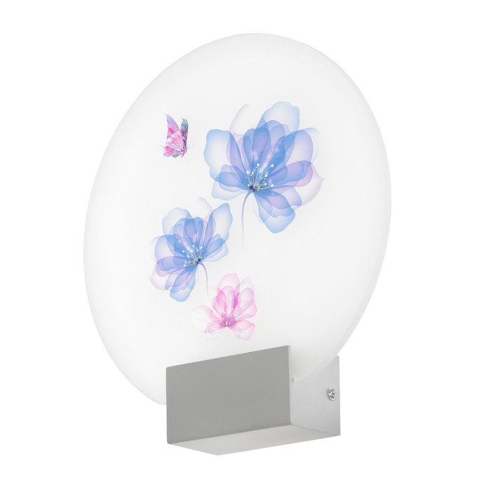 Бра "Цветы и бабочки" LED 6Вт 4000К белый 24х6х24 см - Фото 1
