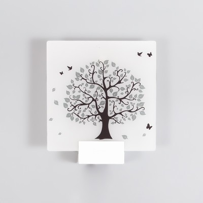 Бра «Дерево» LED 6 Вт 4000К белый 24×6×24 см