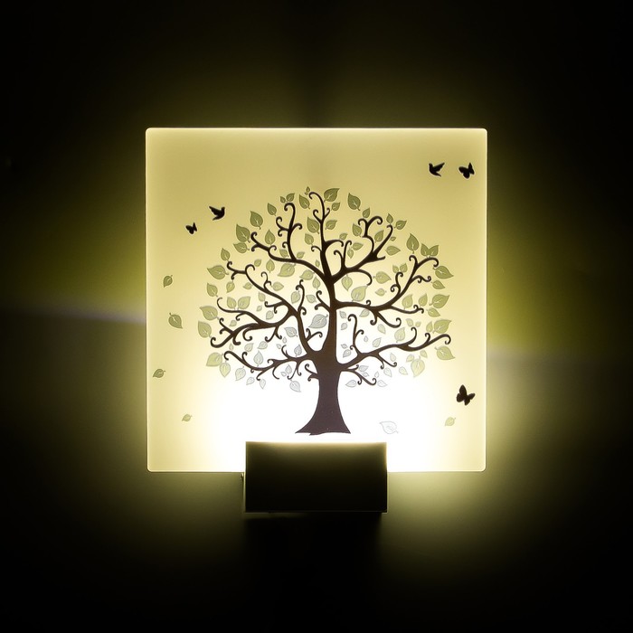 Бра "Дерево" LED 6Вт 4000К белый 24х6х24 см - фото 1884211946