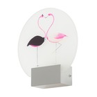Бра "Фламинго" LED 6Вт 4000К белый 19,5х6х19,5 см - фото 19801266