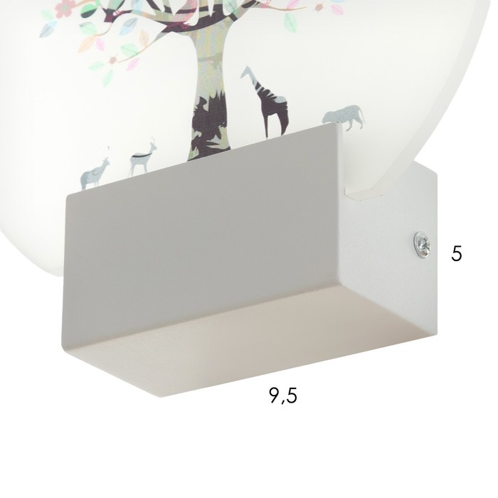 Бра "Цветочное дерево" LED 6Вт 4000К белый 19,5х6х19,5 см