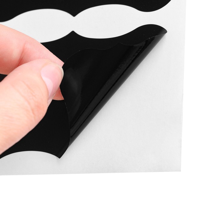 Наклейки водонепроницаемые, набор листов 5 шт., меловой маркер, размер 1 наклейки — 88 × 55 мм 9545100