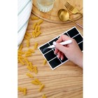 Наклейки водонепроницаемые, набор листов 5 шт., меловой маркер, размер 1 наклейки — 40 × 30 мм 9545106