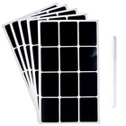 Наклейки водонепроницаемые, набор листов 5 шт., меловой маркер, размер 1 наклейки — 40 × 30 мм 9545106