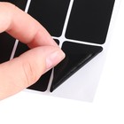 Наклейки водонепроницаемые, набор листов 5 шт., меловой маркер, размер 1 наклейки — 40 × 30 мм 9545106