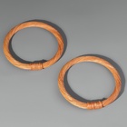 Ручки для сумки деревянные, плетёные, d=10.2 / 12.5 см, 2 шт., светло-коричневые - Фото 2