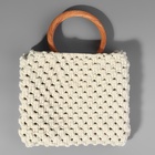 Ручки для сумки деревянные, плетёные, d=10.2 / 12.5 см, 2 шт., светло-коричневые - Фото 4