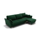 Диван – трансформер «Барселона 2», механизм пантограф, угол правый, велюр, цвет галакси лайт 010  (артикул 9798690)  большой выбор товаров оптом и в розницу по низким ценам с доставкой