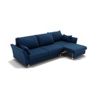 Диван – трансформер «Барселона 2», механизм пантограф, угол правый, велюр, цвет галакси лайт 014  (артикул 9798691)  большой выбор товаров оптом и в розницу по низким ценам с доставкой