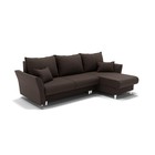 Угловой диван «Барселона 3», механизм пантограф, угол правый, велюр, цвет галакси лайт 004 - Фото 6