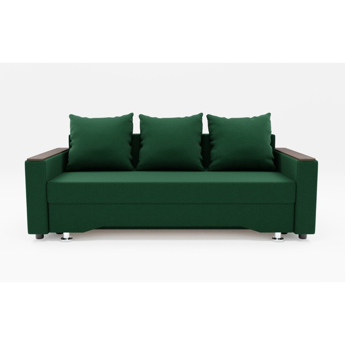 Прямой диван «Квадро 2», механизм еврокнижка, велюр, цвет галакси лайт 010 - Фото 1