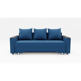 Прямой диван «Квадро 2», механизм еврокнижка, велюр, цвет галакси лайт 014