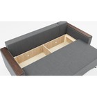 Прямой диван «Квадро 2», механизм еврокнижка, велюр, цвет галакси лайт 021 - Фото 4