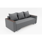 Прямой диван «Квадро 2», механизм еврокнижка, велюр, цвет галакси лайт 021 - Фото 6