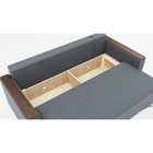 Прямой диван «Квадро 2», механизм еврокнижка, велюр, цвет галакси лайт 026 - Фото 4