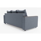 Прямой диван «Квадро 2», механизм еврокнижка, велюр, цвет галакси лайт 026 - Фото 5