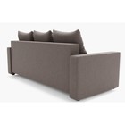 Диван прямой «Квадро 3», механизм еврокнижка, велюр, цвет галакси лайт 005  (артикул 9798721)  большой выбор товаров оптом и в розницу по низким ценам с доставкой