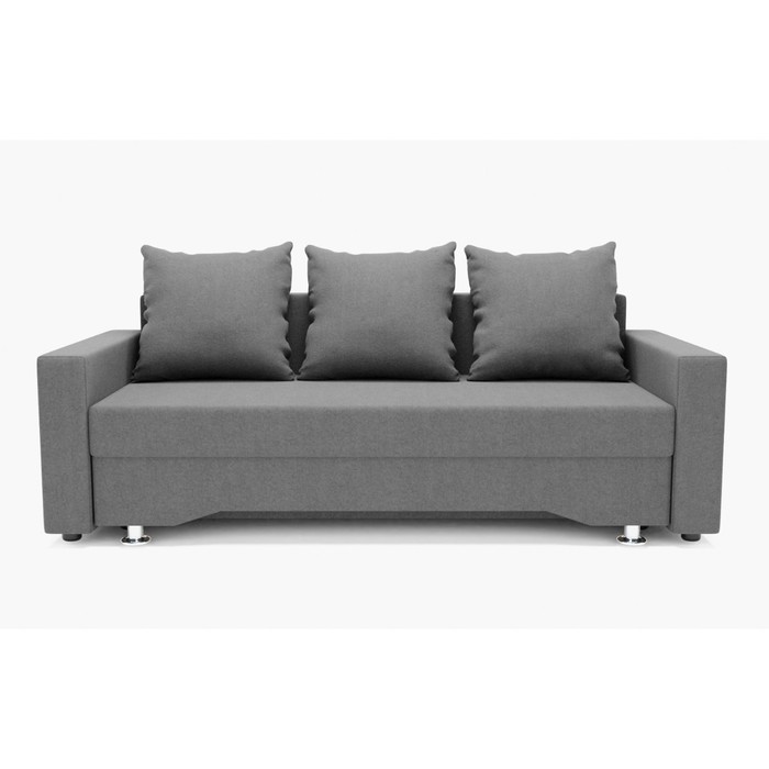 Диван прямой «Квадро 3», механизм еврокнижка, велюр, цвет галакси лайт 021