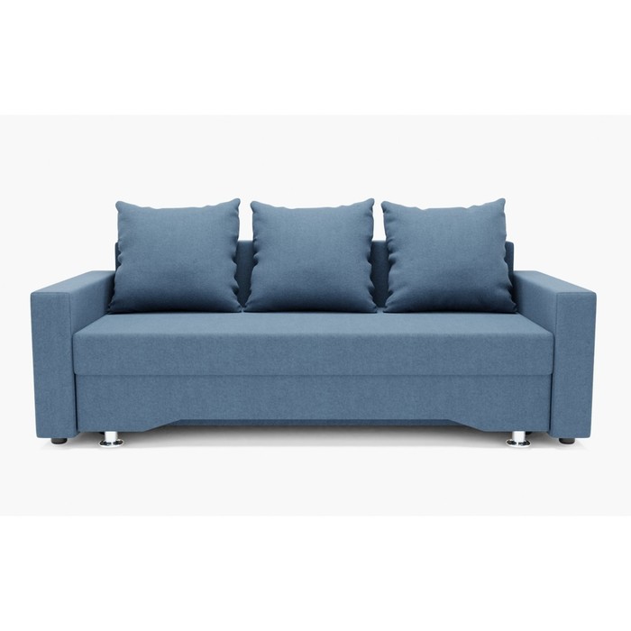 Диван прямой «Квадро 3», механизм еврокнижка, велюр, цвет галакси лайт 022