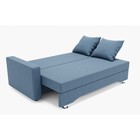 Диван прямой «Квадро 3», механизм еврокнижка, велюр, цвет галакси лайт 022  (артикул 9798725)  большой выбор товаров оптом и в розницу по низким ценам с доставкой