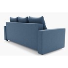 Диван прямой «Квадро 3», механизм еврокнижка, велюр, цвет галакси лайт 022  (артикул 9798725)  большой выбор товаров оптом и в розницу по низким ценам с доставкой