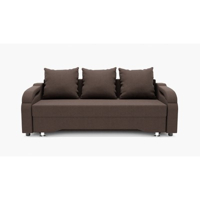 Прямой диван «Квадро 5», механизм еврокнижка, велюр, цвет галакси лайт 004